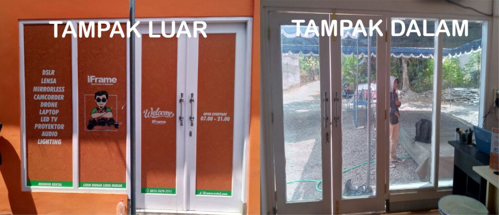 Stiker kaca oneway vision jogja