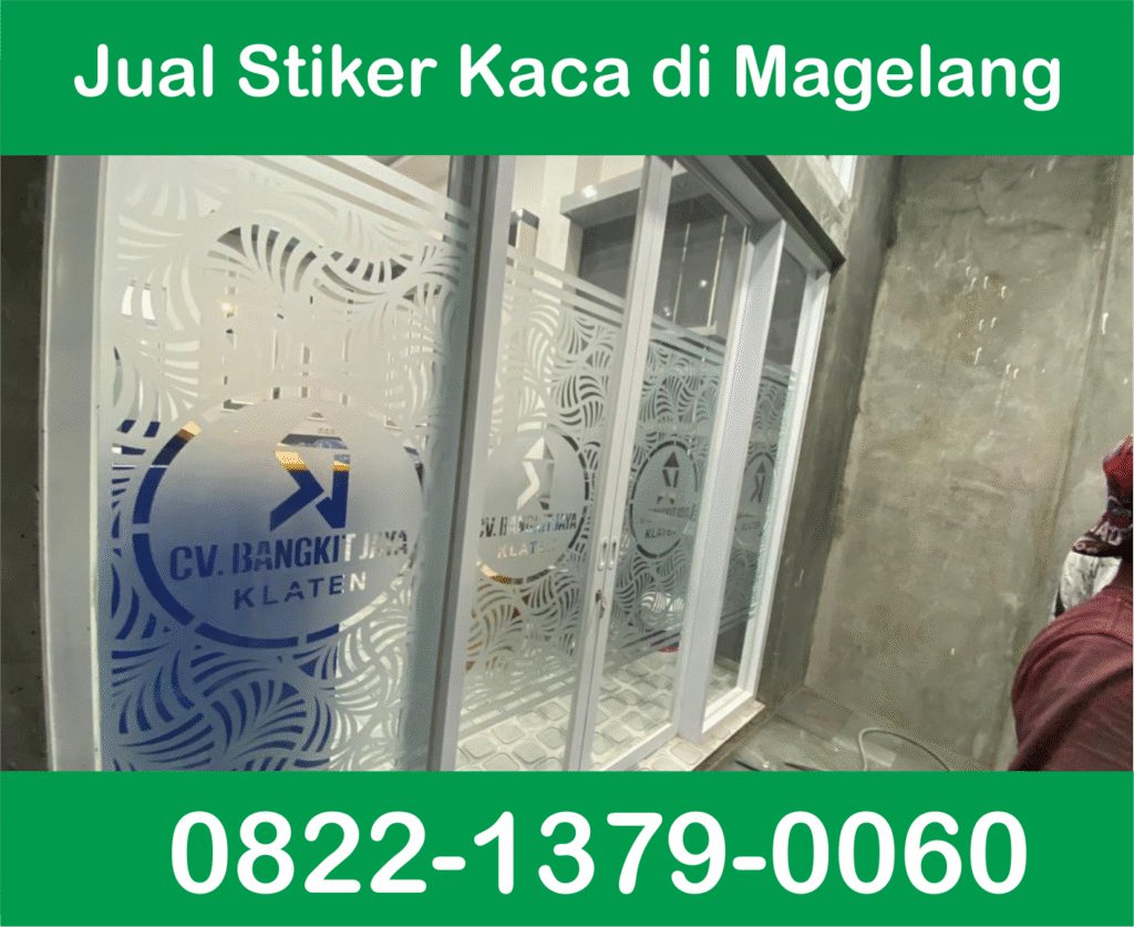 Stiker kaca magelang